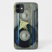 Retro T5 Audiotape mixtape Cassette Naam iPC Hoesj Case-Mate iPhone Case (Achterkant)