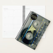 Retro T5 Audiotape Muziekofferte gepersonaliseerd Planner (Display)