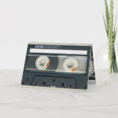 Retro T6 Audiotape 50e verjaardag recto-verso Naam Kaart (Achterkant)