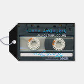 Retro T6 Audiotape 55e Verjaardag Dank u Gift T Cadeaulabel (Achterkant Horizontaal)