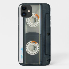 Retro T6 Audiotape mixtape Cassette Naam iPC Hoesj Case-Mate iPhone Case