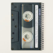 Retro T6 Audiotape Music citeert gepersonaliseerde Planner (Achterkant)