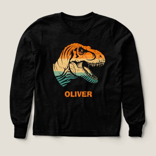 Retro T-rex Dinosaur T-shirt (Voorkant)