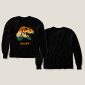 Retro T-rex Dinosaur T-shirt (Voorkant /achterkant)