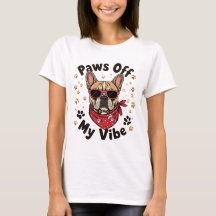 Retro T-shirt Franse Bulldog - Coolle hond met zon