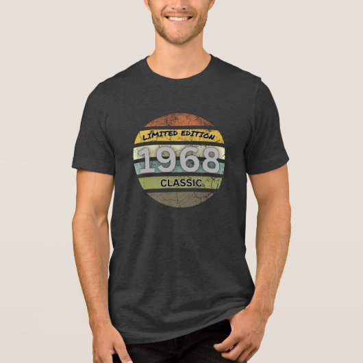 RETRO T-SHIRT GELIMITEERDE EDITIE 1968 (Voorkant)