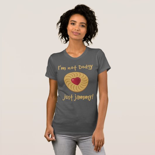 Retro T-Shirt Jammy Dodger Biscuit (Voorkant volledig)