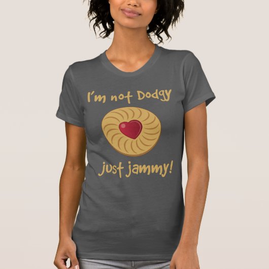 Retro T-Shirt Jammy Dodger Biscuit (Voorkant)