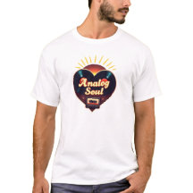 Retro T-shirt met analoge ziel