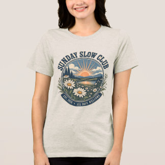 Retro T-shirt met embleem van Sunday Slow Club in