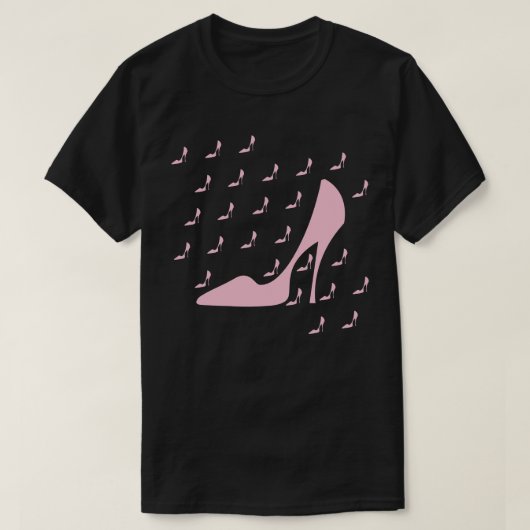 Retro T-shirt met hoge hak schoenen (Design voorkant)