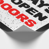  retro T-shirt ontwerp Cadeaupapier (Hoek)