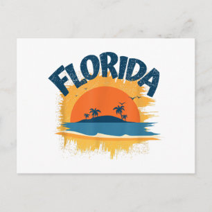 Retro T-shirt ontwerp Florida zonneschijn heren da Feestdagenkaart