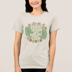 Retro T-shirt ontwerp voor Plant Mom Social Club