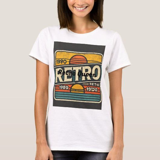 Retro  T-shirt voor dames – Classic & Stylish (Voorkant)