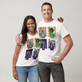 Retro T-shirt Vrijheid door de Decennia (Unisex)