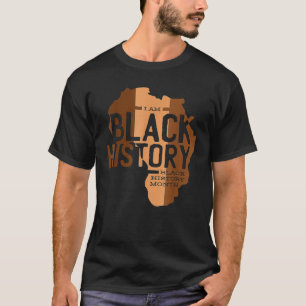 Retro T-shirt Zwarte Geschiedenis Maand Vuist Vrou
