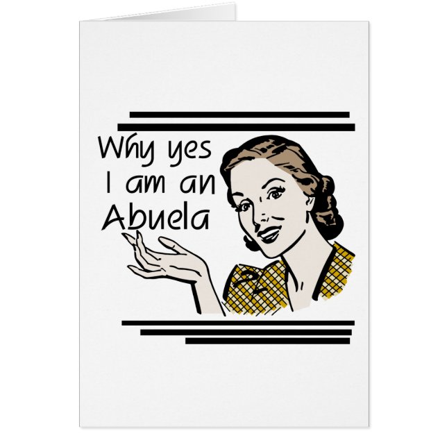 Retro T-shirts Abuela en Giften (Voorkant)