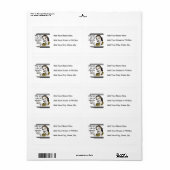 Retro T-shirts Abuela en Giften Etiket (Full Sheet)