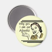 Retro T-shirts Abuela en Giften Magneet (Voorkant / Achterkant)