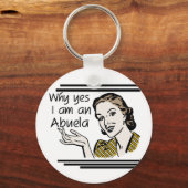 Retro T-shirts Abuela en Giften Sleutelhanger (Voorkant)