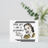 Retro T-shirts en de Giften van de Oma Briefkaart (Staand voorkant)