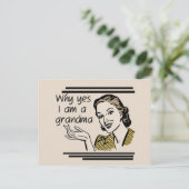 Retro T-shirts en de Giften van de Oma Briefkaart (Staand voorkant)