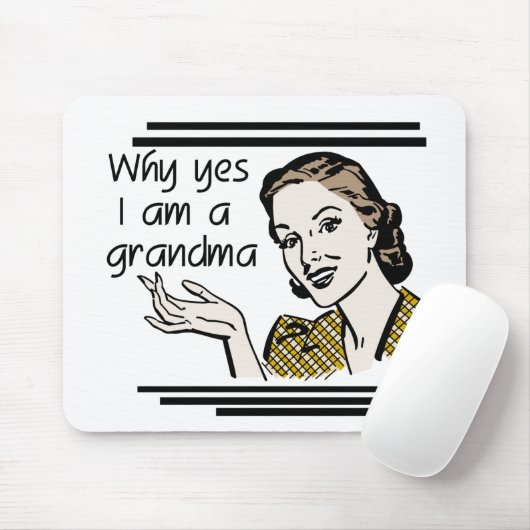 Retro T-shirts en de Giften van de Oma Muismat (Met muis)