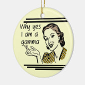 Retro T-shirts en de Giften van Gamma's Keramisch Ornament (Links)