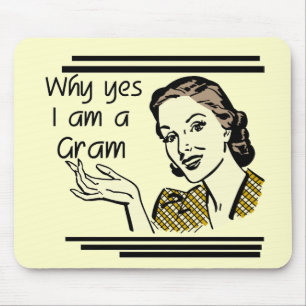 Retro T-shirts en de Giften van het Gram Muismat