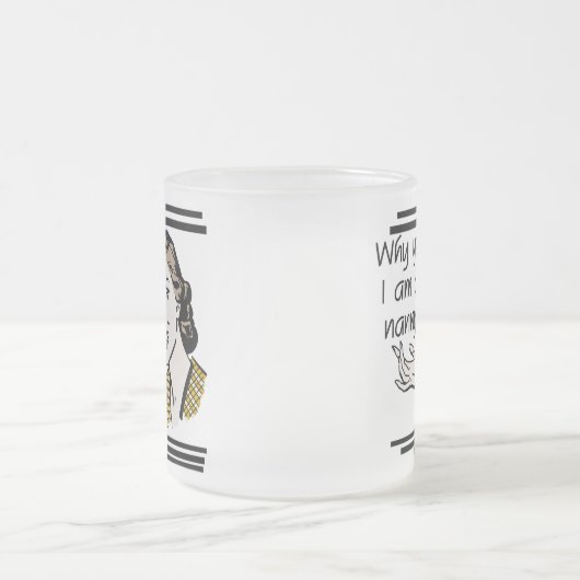 Retro T-shirts en de Giften van het Kindermeisje Matglas Koffiemok (Center)