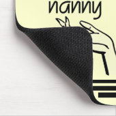 Retro T-shirts en de Giften van het Kindermeisje Muismat (Hoek)