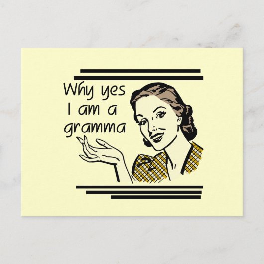 Retro T-shirts Gramma en Giften Briefkaart (Voorkant)