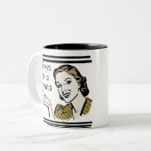 Retro T-shirts Gramma en Giften Tweekleurige Koffiemok (Voorkant links)