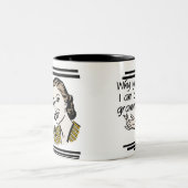 Retro T-shirts Gramma en Giften Tweekleurige Koffiemok (Center)