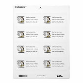 Retro T-shirts Granma en Giften Etiket (Full Sheet)