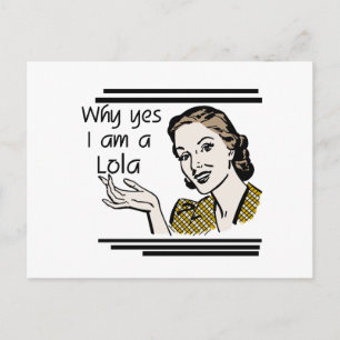 Retro T-shirts Lola en Giften Briefkaart