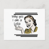 Retro T-shirts Lola en Giften Briefkaart (Voorkant)