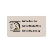 Retro T-shirts Lola en Giften Etiket (Voorkant)