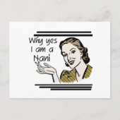 Retro T-shirts Nani en Giften Briefkaart (Voorkant)