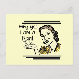Retro T-shirts Nani en Giften Briefkaart