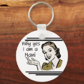 Retro T-shirts Nani en Giften Sleutelhanger (Voorkant)
