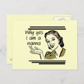 Retro T-shirts Nanna en Giften Briefkaart (Voorkant / Achterkant)