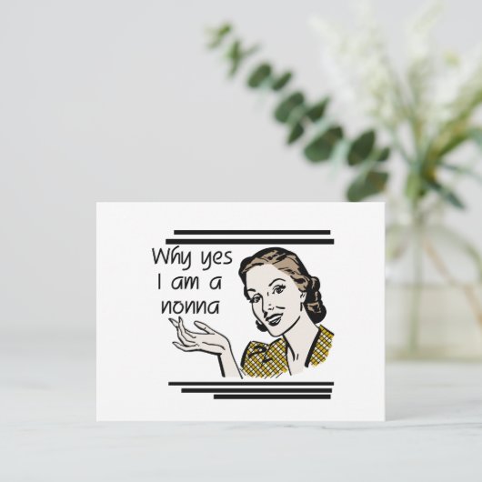 Retro T-shirts Nonna en Giften Briefkaart (Staand voorkant)