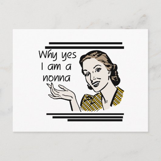 Retro T-shirts Nonna en Giften Briefkaart (Voorkant)