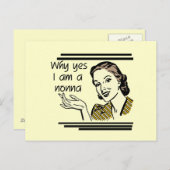 Retro T-shirts Nonna en Giften Briefkaart (Voorkant / Achterkant)