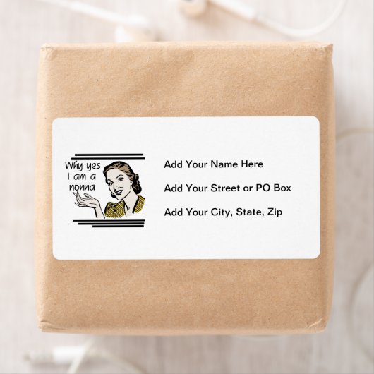 Retro T-shirts Nonna en Giften Etiket (Insitu)