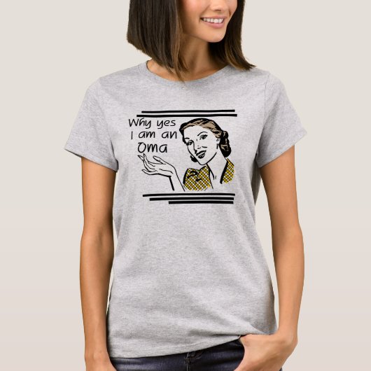 Retro T-shirts Oma en Giften (Voorkant)