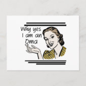 Retro T-shirts Oma en Giften Briefkaart (Voorkant)