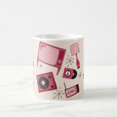 Retro T.v., platen, & platenspelers Koffiemok (Center)